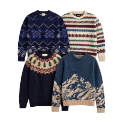 Lot de pulls ethniques, papy et islandais seconde main – Brandor grossiste
