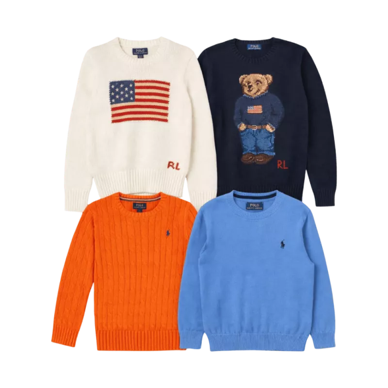 Lot de pulls enfant Ralph Lauren seconde main – Brandor grossiste