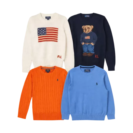 Lot de pulls enfant Ralph Lauren seconde main – Brandor grossiste