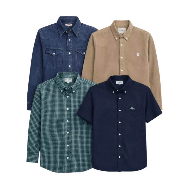 Wholesale lot of second-hand mixed brand shirts – Brandor