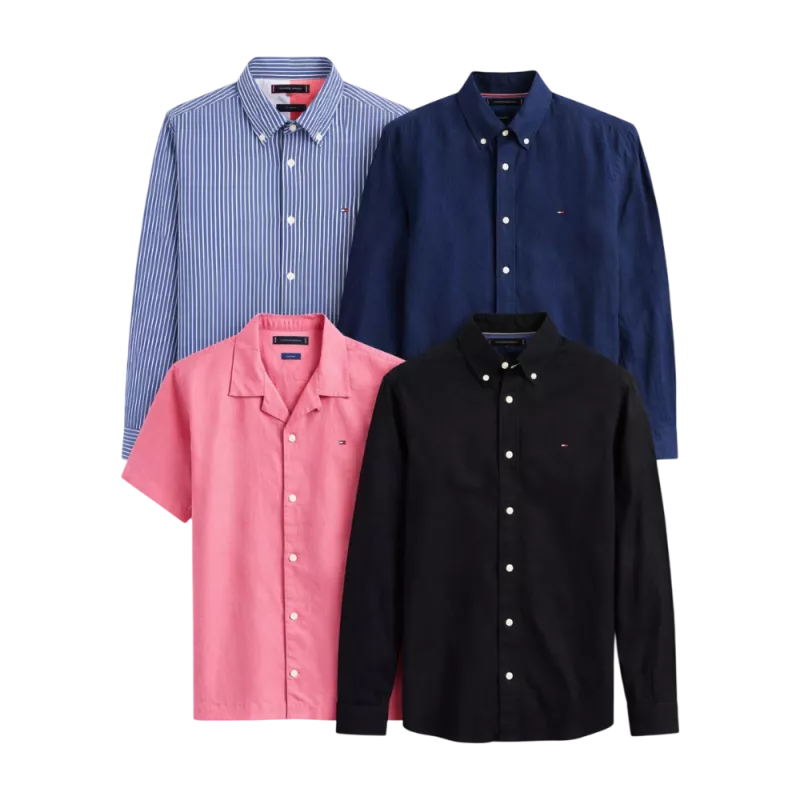 Lot de chemises Tommy Hilfiger seconde main – Brandor grossiste