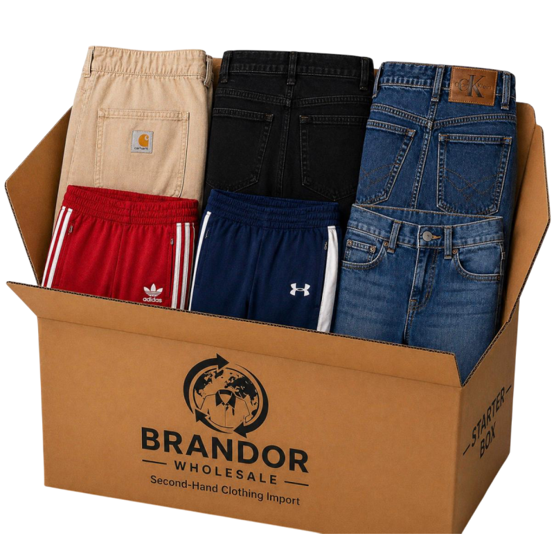 Lot de 20 pantalon de marques mixte, starter box