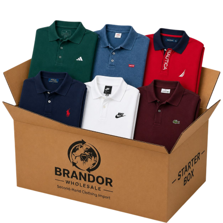 Starter Box : Lot de 20 Polos Mixte Marques – Premium Seconde Main | Brandor