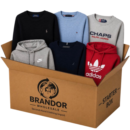 Starter Box : Lot de 20 pulls de marques MIX – Premium Seconde Main | Brandor