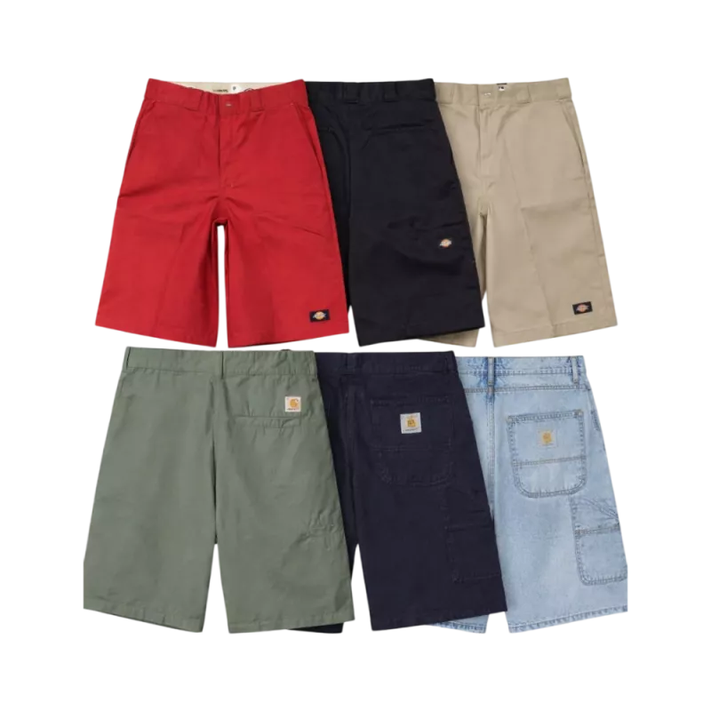 Wholesale lot of second-hand Carhartt and Dickies shorts – Brandor