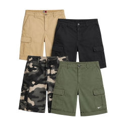 Lot de shorts cargo de marques mixtes seconde main – Brandor grossiste