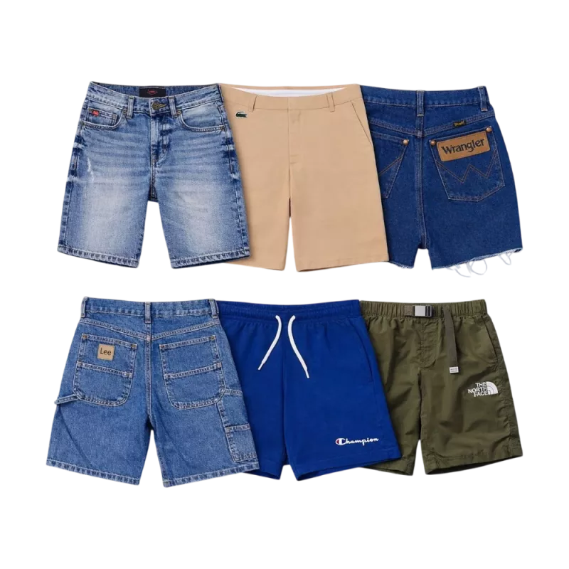 Wholesale lot of second-hand mixed brand cotton shorts – Brandor