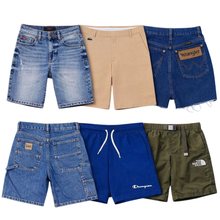 Shorts coton MIX marques