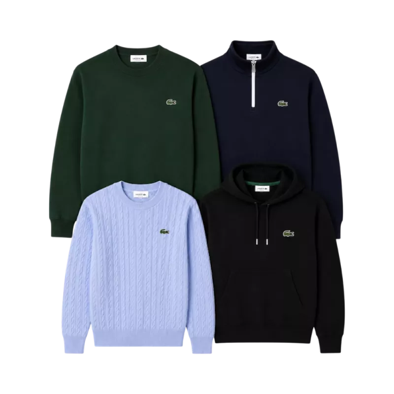 Lot de pulls Lacoste seconde main – Brandor grossiste