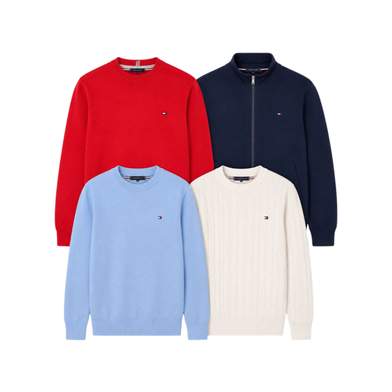 Lot Pulls Tommy Hilfiger 30 pièces – Authentiques & Prêt à Revendre | Brandor