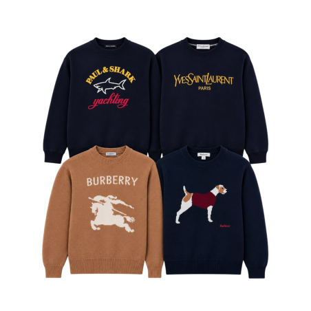 Lot Pulls Designer 30 pièces – Authentiques & Prêt à Revendre | Brandor