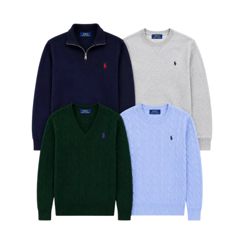 Lot de pulls Ralph Lauren seconde main – Brandor grossiste