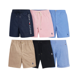 Lot de shorts Ralph Lauren et Tommy Hilfiger seconde main – Brandor grossiste