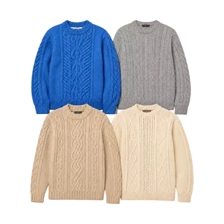 Lot de pulls Aran irlandais seconde main – Brandor grossiste