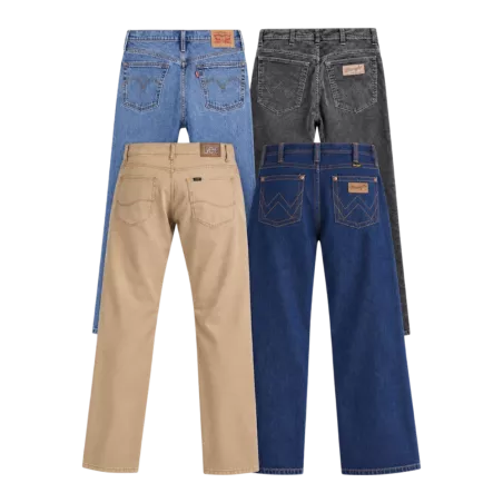 Lot de pantalons de marques mixtes seconde main – Brandor grossiste