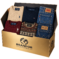 Starter box : lot de pulls, pantalons de marques mix, Ralph Laure, Tommy Hilgiger, Levi's / Brandor