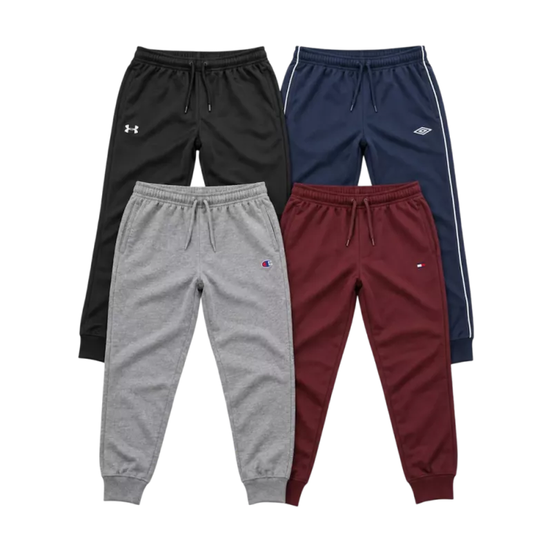 Lot de track pants de marques mixtes seconde main – Brandor grossiste