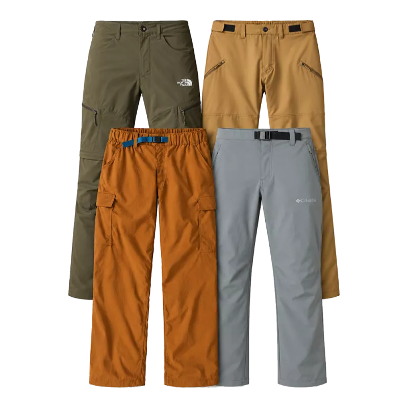 Wholesale lot of second-hand Columbia, The North Face and Patagonia pants – Brandor