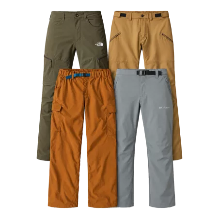 Wholesale lot of second-hand Columbia, The North Face and Patagonia pants – Brandor